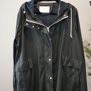 Zara rubberized coat